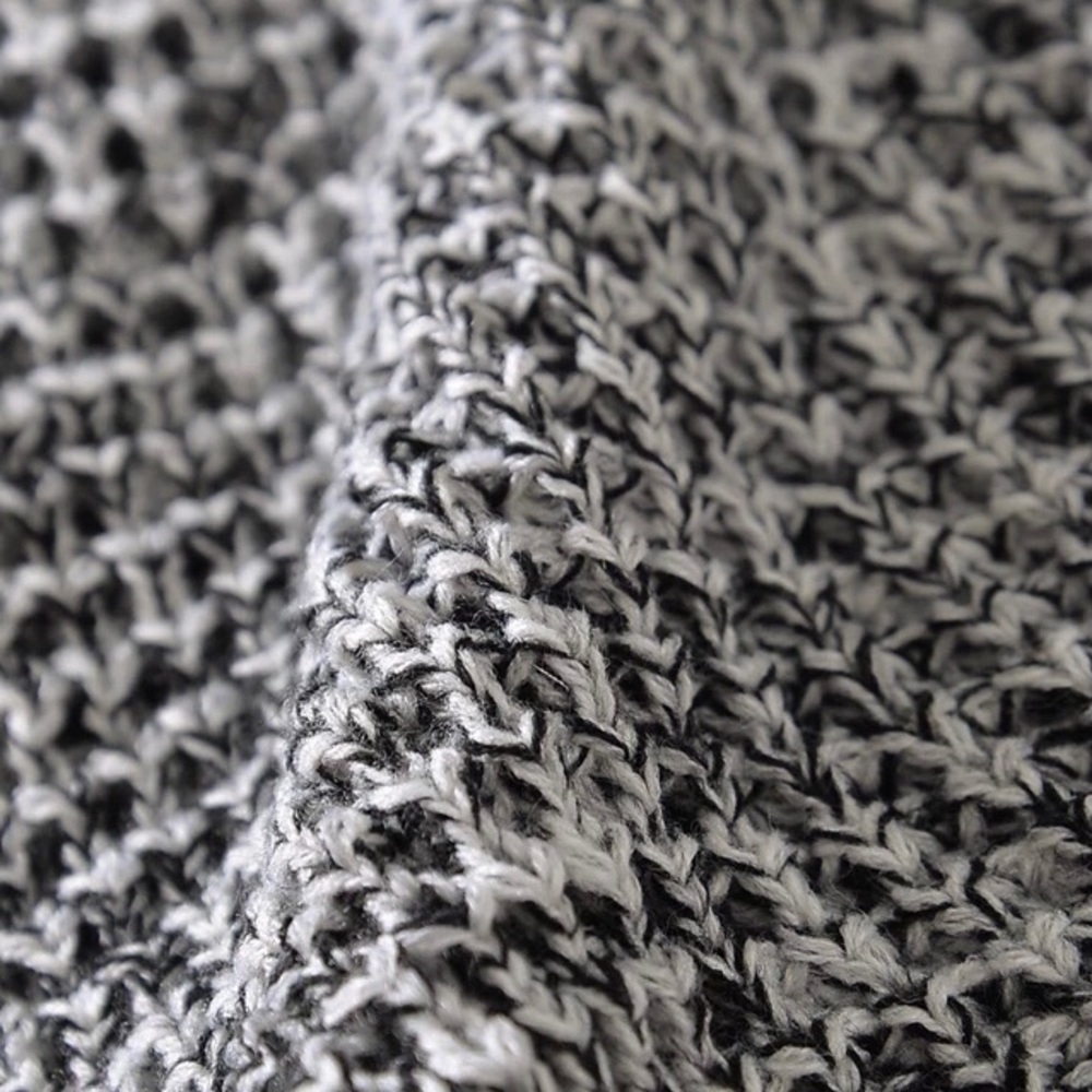 Feathered Asymmetrical Turtleneck Sweater - Picture 3 of 10